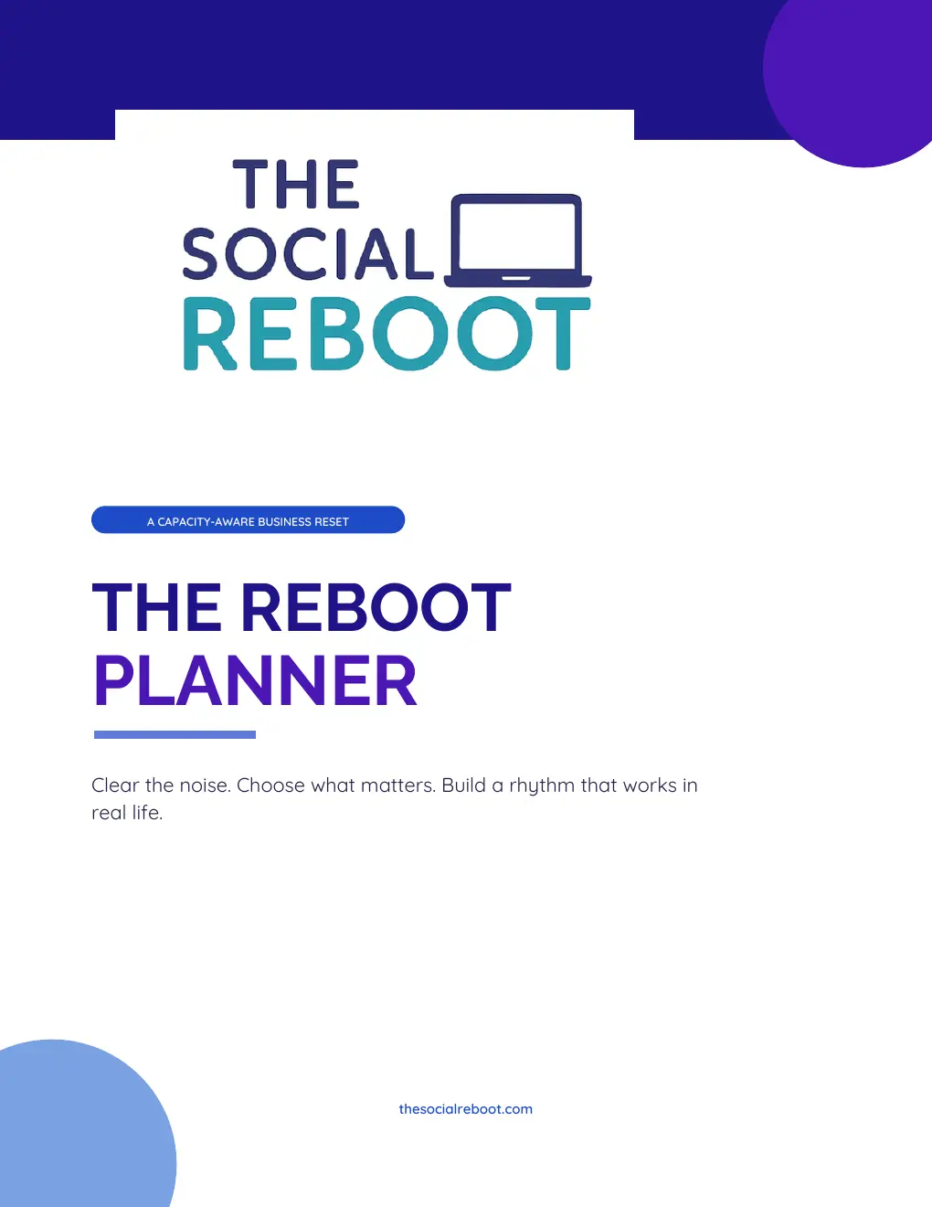 Cover of The Reboot Planner